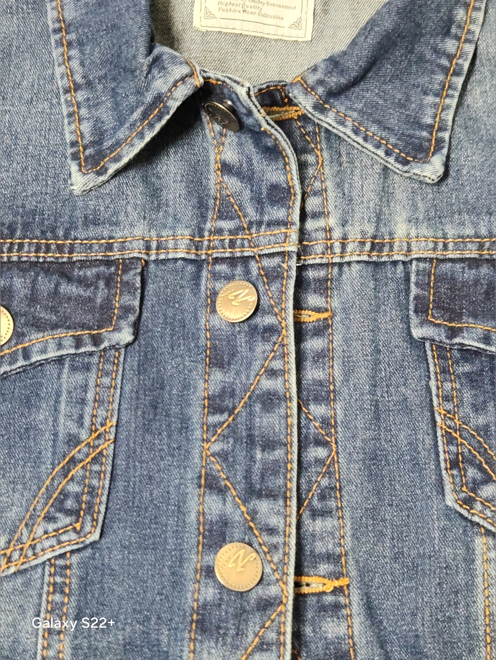 Fashion  Distressed Ripped Denim Vest Biker/Cowboy Vintage  Style Size  M .  C14 - Picture 9 of 13